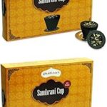 Shubhkart Nirmal Sambrani Cup Dhoop Black | 12 Cups in Per Pack| Dhoop for Pooja, Havan & Religious Rituals | Charcoal Free Easy to Burn Havan Cups for Positivity & Pooja (Pack of 2)