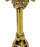 SOLINO Metal Hand Held Temple Bell Pooja Garud Ghanti.Religious and Spiritual Item.Height Inch 4