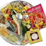 Ayush International Traditional Pooja Thali with 31 Items | Pooja Samagri for Diwali, Navratri, Dusshera, Hawan, Housewarming | Festival Pooja kit