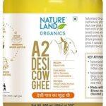 NATURELAND ORGANICS A2 Desi Cow Ghee 500 ml | Traditional Bilona Method