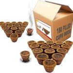Byre Pure Guggal Dhuna Dhuni Cups Made with Cow Dung, Other Panchgavya Contents & Mango Wood (Eco Pack) (150)