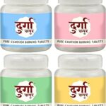 Durga Kapoor 100% Organic Camphor Burning Mix Tablets Premium Kapur for Daily Puja, Havan and Yagya- 400gm