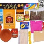 Complete Sawan Pujan Samagri Kit with Chandan, Roli, Incense, and Puja Essentials./Rudraabhishek pujan samagri Kit
