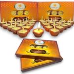 SHUBHKARMA Nitya Poojan Clay Ghee Diya (Pack of 30),Mitti Diya Filled with Pure Cow Ghee, Burning Time 30min, Handmade, Wax Free, Ghee Diya for Pooja, Festivals & Religious Rituals