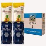 God Gift Fragrance Combo – 2 Pineapple Agarbatti + 2 Blue Master Premium Agarbatti + 1 Dhoop Stick Box | Long-Lasting & Natural Aroma for Puja, Meditation & Home Use (Pack of 5)