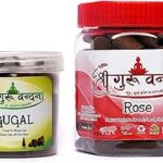 SHREE GURU VANDANA DHOOP V AGARBATTI Guggul Dhoop in Round Box-Rose Dhoop 40cones 2.5 Inches Best for Pooja,Spa and Home Fragnance