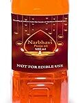 Narbhavi Pure Panchguna Deepam Oil/Lamp/Pooja/Deepam Oil | Chemical free | Unscented | Low soot | Blend of Rice Brain, Sesame, Coconut, Castor, Mahua, Sugandha Dhravyas 500ml