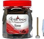 SHREE GURU VANDANA DHOOP V AGARBATTI Rose Dhoop in Round Box-Rose Dhoop 60 Cones-Guggul 40 Incense Agarbatti-for Pooja Special
