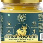 A2 Bilona Cow Ghee - Farm Fresh Pure Ghee from A2 Desi cows | Organic, Natural, Traditional | Non-GMO | Forest Herbs Fed & Grass-Fed | 200 ml Glass Jar | Enhance Immunity, Stamina, and Heart Health