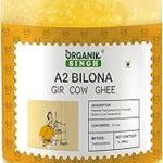 Organik Singh A2 Desi Gir Cow ghee - 1 Litre | Vedic Bilona Method | A2 Certified | Curd-Churned Desi cow ghee | Grass-fed Gir Cows | Lab Tested | Packed in Glass Jar