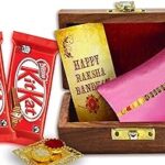 Midiron Raksha bandhan gift pack for bhai, Trendy Rakhi Gift Hamper for Bhai with Stylish Rakhi, 2 Chocolate and Roli Akshat – Raksha Bandhan Box