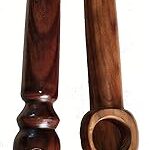 Masterarts All Hindu Rituals Puja Articles Havan Samagri Wooden Havan Spoon/Karchi (16 inch, 18 inch) -Pack of 2 Pcs