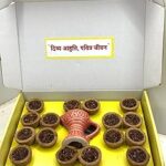 Traditional Puja Havan Kit with Clay Cups and Ceramic Cup Holder, Sacred Ritual Set, 15 Pieces