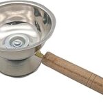 RSINC Dhoop Dani with Handle | Stainless Steel Dhup Dani for Puja | Camphor Diffuser Burner Kapur Dani for Pooja | Incense Loban Dhoop Burner