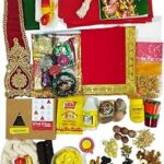Poojnam Durga Puja Samagri Kit : Complete Set of 28 Essentials for Durga MATA Decoration and Worship During Navratri Festival | Navratri Special | MATA Rani Pooja (Set of 36)