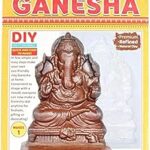 Itsy Bitsy- Natural Clay Ganesha Idol | DIY Eco-Friendly Mould and Make Kit | DIY Ganpati Murti Making Kit for Craft, Decoration | Gift for Kids & Adults