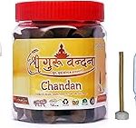 SHREE GURU VANDANA DHOOP V AGARBATTI Guggul Dhoop in Round Box-Chandan Dhoop 40cones-Chandan 40 Incense Agarbatti Best for Pooja,Spa and Home Fragnance