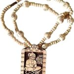 Bageshwar Dham Tulsi Kanthi Mala with Hanuman Locket ? 22 Inch Handmade Spiritual Chain for Unisex Adults | Jay Shri Ram Vibhuti Mala