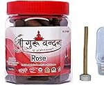 SHREE GURU VANDANA DHOOP V AGARBATTI Rose Dhoop in Round Box-Rose Dhoop 40cones-Rose 40 Incense Sticks Agarbatti-for Pooja Special