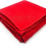 Premium Handcrafted Red Woolen Aasan - Perfect Mat for Meditation & Prayers - Soft, Comfortable (Size 24 x 30 Inch) PATITPAVAN, 300 Grams