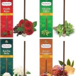 Hari Darshan Bamboo Less Incense Sticks | Oudh | Rose | Shyam Tulsi | Kacha Bela | Kesar Chandan | Agarbatti for Pooja, Meditation & Yoga | Long Lasting Fragrance Dhoop Holder | Pack of 4-120 Sticks