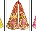Partish Patka for God | Uparna/Khes for Ganpati Shringar/Chunari/Patka for Ganesha/Krishna Statues Ganesh Vastra Accessories (Multicolor, 12 Inches)