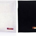 Achleshwar Combo of Premium White & Black Woolen Aasan Completely Handcrafted Perfect Mat for Meditation & Prayers - Soft, Comfortable (Size 26 x 26 inch)(Size 23 x 30 Inch)