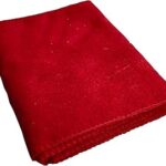 SHREE EXIM? Prayer Mat Woolen Fabric Aasan for Meditation,Pooja,Chanting (30 X 20 Inch) (RED)