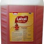 LALVAT Pooja Oil For Diya and Religious Ceremonies - 5 Ltr (Pack of 1) Special For Akhand Jyot and Havan Poojan - 5000 ML