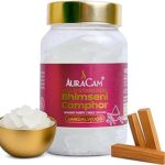 AuraCam Gold Standard Bhimseni Camphor - 100 GMS/Camphor for Pooja/100% Pure Brass Kapoor/Aromatic for Pooja, Meditation, Havan, Room Freshener Pure & Natural Kapoor (Sandalwood Fragrance, 100 gm)