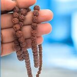 Original 100% Rudraksha Pooja Jap Mala (108+1 Beads) | Sacred Prayer Rudraksha Beads for Meditation, Prayers, and Spiritual Healing | Rudraksha Mala 108 Beads Original (5 Mukhi)