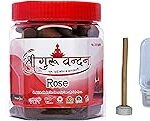 SHREE GURU VANDANA DHOOP V AGARBATTI Guggul Dhoop in Round Box-Rose Dhoop 40cones-Rose 40 Incense Agarbatti Best for Pooja,Spa and Home Fragnance