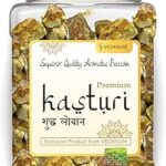 Vedanum Kasturi Loban Solid Crystals Jar Super Premium A Grade for Dhoop Havan Natural Air Purifier Pack of 1 100 gm