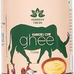 Hebbevu Fresh A2 Kankrej Cow Ghee | Desi Ghee | Pure, Tasty & Rich Aroma | Vedic Bilona Method | 1L Glass Bottle