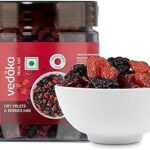 Vedaka Dry Fruits and Berries Mix | 200 g| Blueberry, Strawberry, Cranberry And Black Currant | Ambient Temperature | (Previously Kitchen Cheer), Fresh