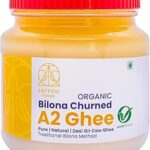 Sattvic Foods A2 Gir Cow Ghee (1 kg) | Certified Organic, Traditional Bilona Method, Grass Fed Cows | Improves Immunity & Digestion | Consume Elixir Raw, Prepare Healthy Sweets, Saute & Fry