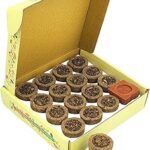 GAVO HARSHIDDHI Organic Cow Dung Sambrani Dhoop Cups for Pooja with Stand (15 Cups) | Havan Cups for Pooja, Home, Meditation, Festival | Natural Herbs & Havan Samagri Dhoop Cups