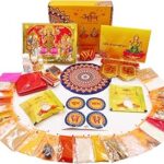 Parashara ARKAM Diwali / Lakshmi Pujan/Mahalakshmi Puja Kit with Detailed Puja Vidhi and 35+ Items (Multicolour)