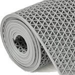 amazelo cart Anti Skid Pvc Rubber Mat For Floor Large Size Home Entrance Commercial Waterproof Mud Dirt Trapper Indoor Outdoor Carpet Plastic Non Slip For Hotel, Office (2X3Ft, Grey), Large Rectangle