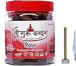 SHREE GURU VANDANA DHOOP V AGARBATTI Rose Dhoop in Round Box-Rose Dhoop 40cones-Guggul 40 Incense Sticks Agarbatti Best for Pooja,Spa and Home Fragnance