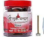 SHREE GURU VANDANA DHOOP V AGARBATTI Guggul Dhoop in Round Box-Rose Dhoop 40cones-Guggul 40 Incense Sticks Agarbatti Best for Pooja,Spa and Home Fragnance