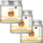 Vedanum Durga Camphor Flakes 100% Pure Bhimadesi Kapoor for Pooja, Havan (Pack of 3 (100gm Each))