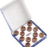 Sri Sankha Cow Dung Special Havan Cups for Pooja and Home Purification (12 Pcs Box) with Stand | Havan Cups for Pooja, Home & Festivals | Natural Loban, Guggal, Jatamassi and Ayurvedic Herbs