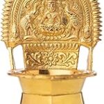 Puyangam Brass Kamatchi Amman Vilakku for puja | Festival | Prayer | Aesthetic | Meditation | Kamakshi Brass Lamp (12 cm)