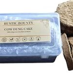 Rustic Bounty Cow Dung Pooja Hawan Cake, 2 inch Round, 40 Pieces, Plastic Box Packaging
