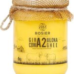 ROSIER A2 Gir Cow Ghee (500 ml) | Traditional Bilona Method A2 Cow Ghee | Grassfed, Pure and Healthy Desi Cow Ghee (Glass Bottle - 500 ML)