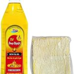 KAPL Til Deep Bhakti Sesame Pooja Oil in Sandalwood Fragnance (900 ml) Lamp Oil for Pooja Deepak, Spiritual Pooja, Decoration, Deepam Oil, Chemical Free