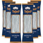 Shubhkart Tejas Samai Diya bati-Large Length (Pack of 6) 100% Pure & Natural Long Handmade Cotton Long Tip Wicks | Ghee Wick Jyot Batti for Puja Arti & Traditional Rituals - 210 Bati 24 Cm Long