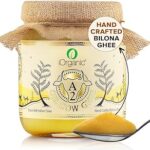 iOrganic Vedic A2 Gir Cow Ghee (500 Ml) Curd-Churned Cultured Clarified Butter | Bilona A2 Ghee From Grassfed Cows (Re-usable Glass Bottle)