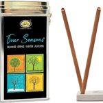 Cycle Pure Four Seasons Premium Bambooless Incense Pack of 4 Fragrance (104 Nos) Special Bamboo-Less Agarbathi for Meditation, Good Vibes, Gifting